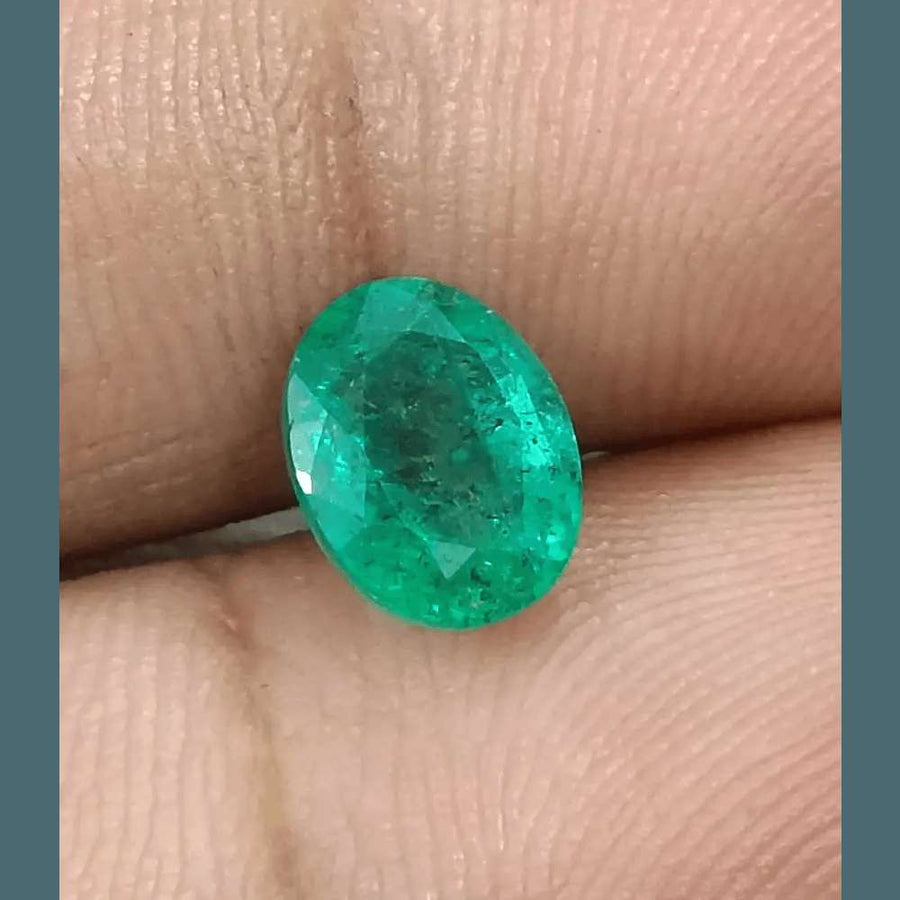 1.64ct Bright Green Emerald, Natural Earth Mined Gemstone - SMSGEMS 