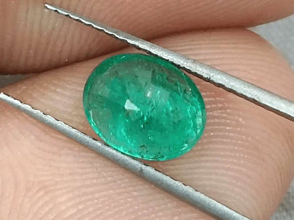 1.64ct Bright Green Emerald, Natural Earth Mined Gemstone - SMSGEMS 