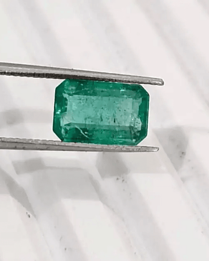 1.67ct Zambian Emerald, 100% Natural Gem - SMSGEMS 