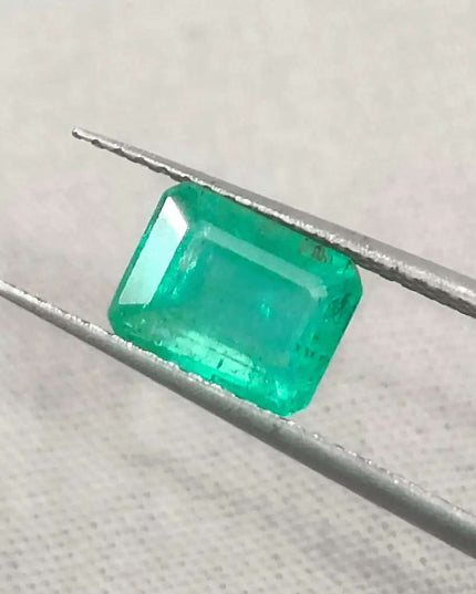 1.67ct Medium Intense Green Emerald, Natural Gemstone - SMSGEMS 