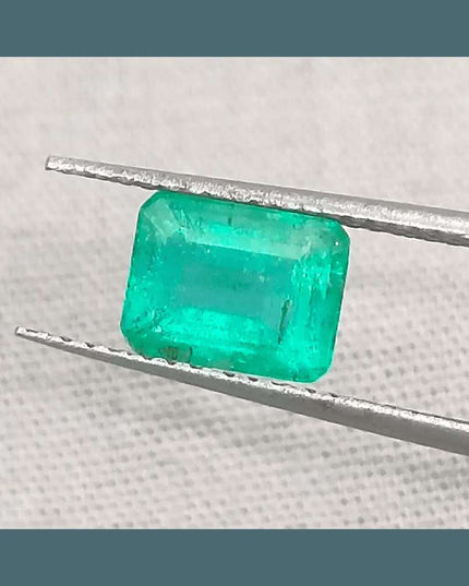 1.67ct Medium Intense Green Emerald, Natural Gemstone - SMSGEMS 