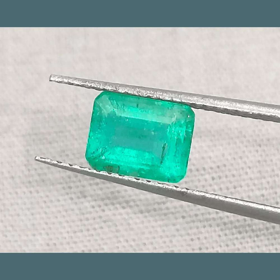 1.67ct Medium Intense Green Emerald, Natural Gemstone - SMSGEMS 