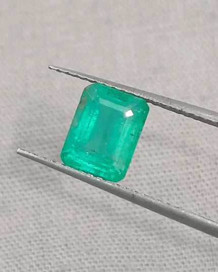 1.67ct Medium Intense Green Emerald, Natural Gemstone - SMSGEMS 