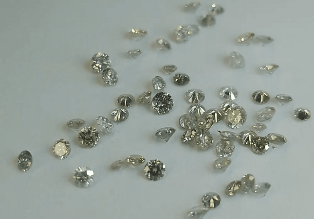 1.68ct Tinted White to faint colors natural untreated Diamond Parcel. - SMSGEMS 
