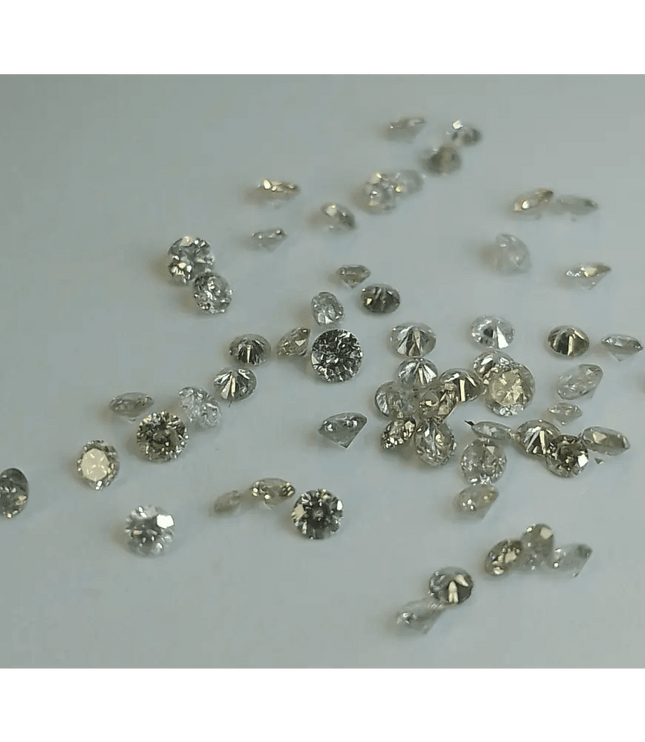 1.68ct Tinted White to faint colors natural untreated Diamond Parcel. - SMSGEMS 