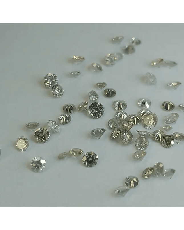 1.68ct Tinted White to faint colors natural untreated Diamond Parcel. - SMSGEMS 