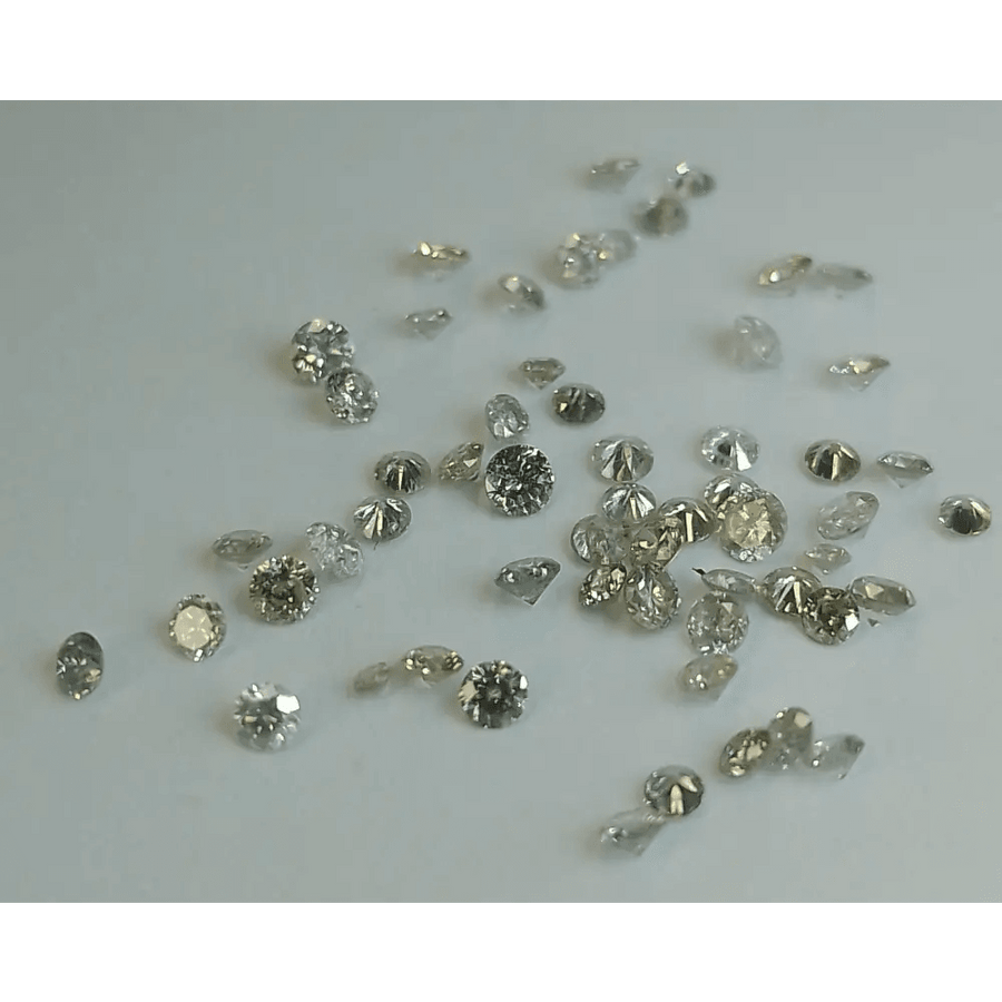 1.68ct Tinted White to faint colors natural untreated Diamond Parcel. - SMSGEMS 