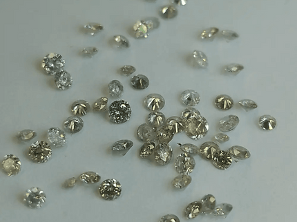 1.68ct Tinted White to faint colors natural untreated Diamond Parcel. - SMSGEMS 