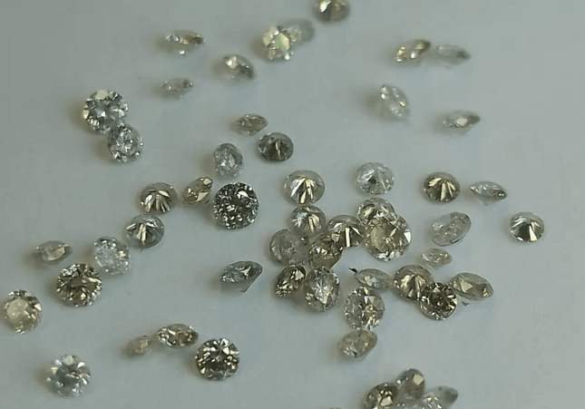 1.68ct Tinted White to faint colors natural untreated Diamond Parcel. - SMSGEMS 