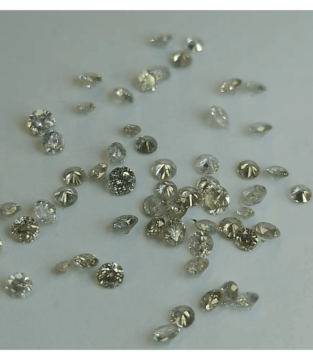 1.68ct Tinted White to faint colors natural untreated Diamond Parcel. - SMSGEMS 