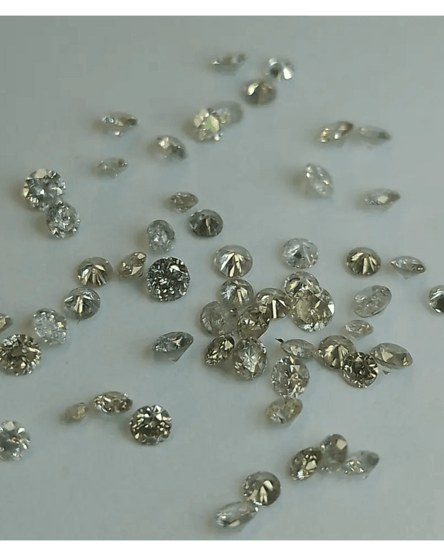 1.68ct Tinted White to faint colors natural untreated Diamond Parcel. - SMSGEMS 