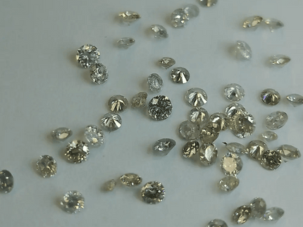 1.68ct Tinted White to faint colors natural untreated Diamond Parcel. - SMSGEMS 