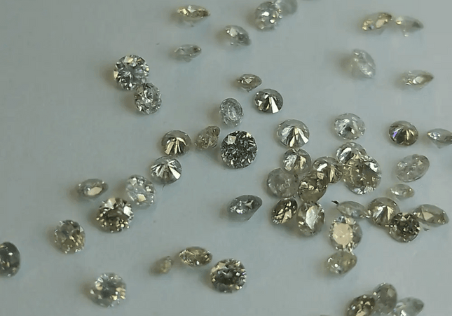 1.68ct Tinted White to faint colors natural untreated Diamond Parcel. - SMSGEMS 