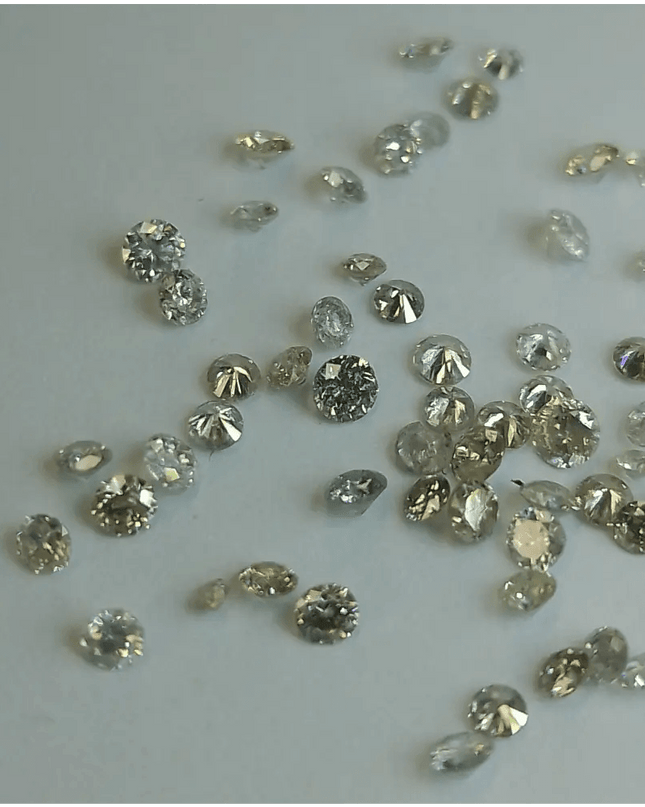 1.68ct Tinted White to faint colors natural untreated Diamond Parcel. - SMSGEMS 