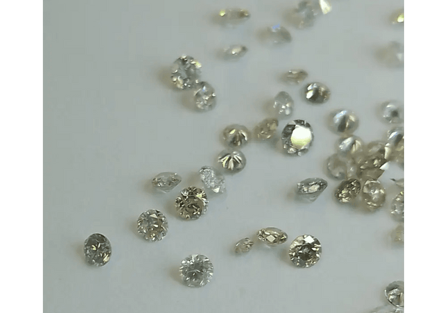 1.68ct Tinted White to faint colors natural untreated Diamond Parcel. - SMSGEMS 