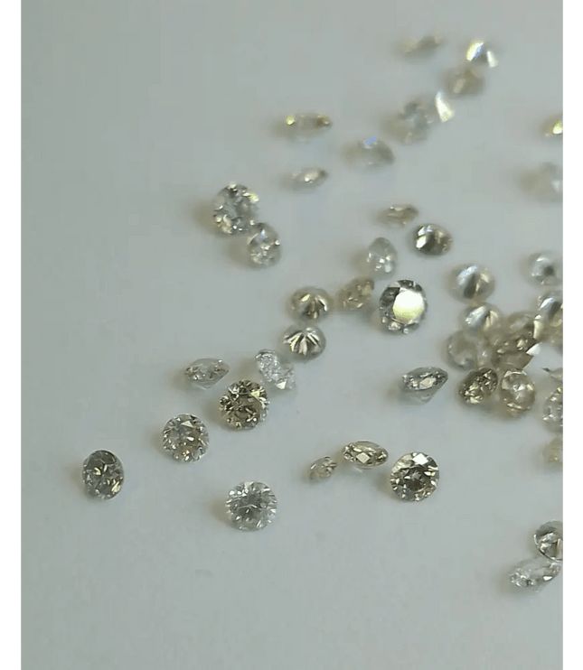 1.68ct Tinted White to faint colors natural untreated Diamond Parcel. - SMSGEMS 