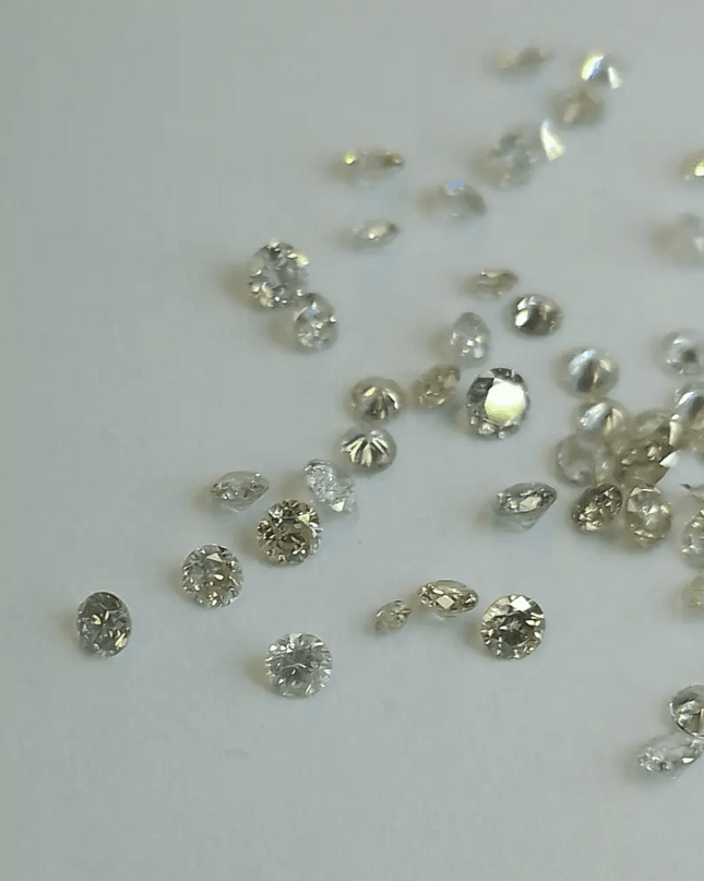 1.68ct Tinted White to faint colors natural untreated Diamond Parcel. - SMSGEMS 