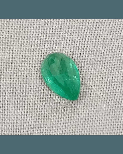 1.69ct Medium Deep Golden Green Emerald, Natural Earth Mined Gemstone - SMSGEMS 