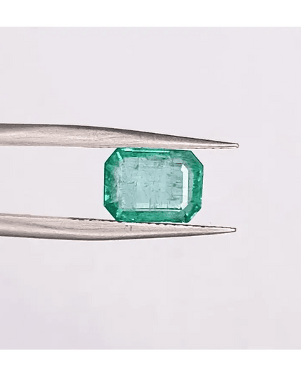1.70ct Zambian Emerald , 100% Natural Gem - SMSGEMS 