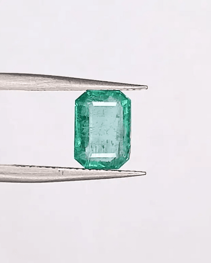 1.70ct Zambian Emerald , 100% Natural Gem - SMSGEMS 