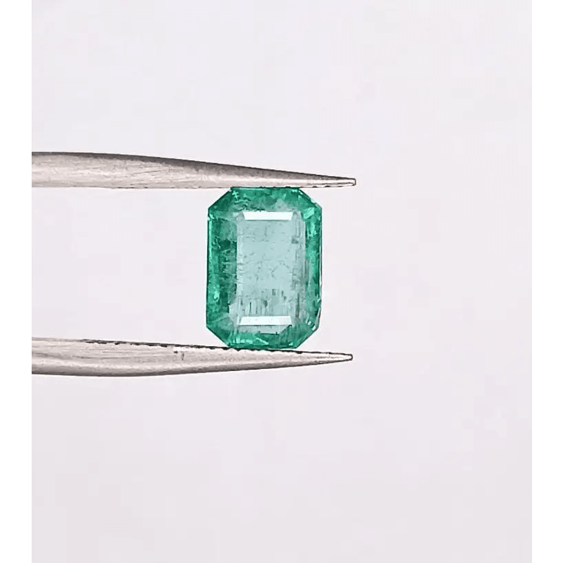 1.70ct Zambian Emerald , 100% Natural Gem - SMSGEMS 