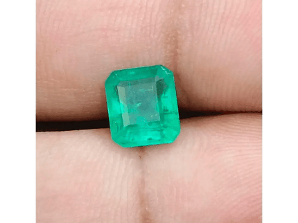 1.73ct Velvet Green Zambian Emerald , 100% Natural Earth Mined Gemstone - SMSGEMS 