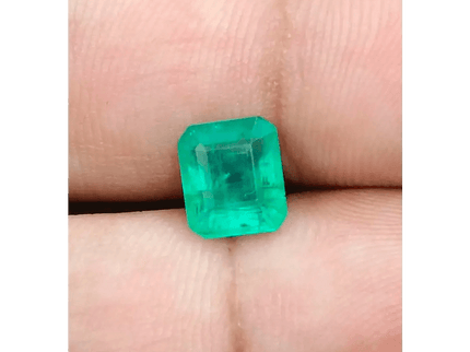 1.73ct Velvet Green Zambian Emerald , 100% Natural Earth Mined Gemstone - SMSGEMS 