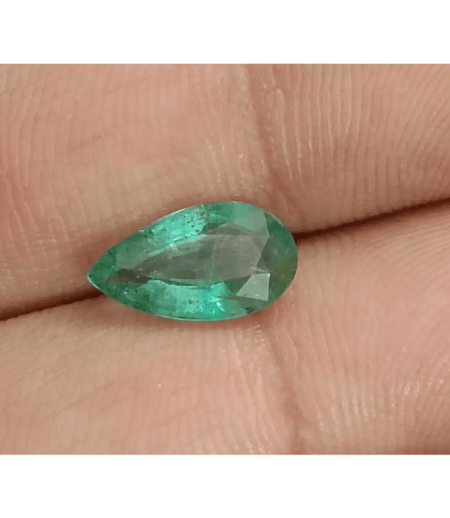 1.74ct Zambian Emerald, 100% Natural Earth mined Gem - SMSGEMS 