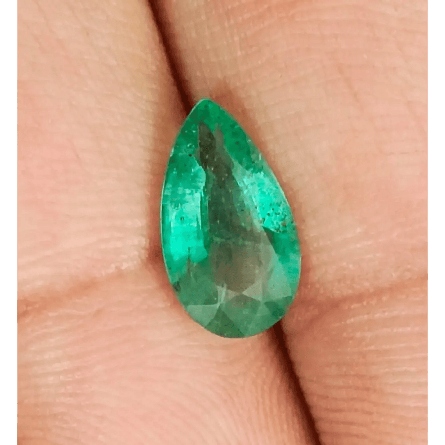 1.74ct Zambian Emerald, 100% Natural Earth mined Gem - SMSGEMS 
