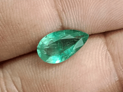 1.74ct Zambian Emerald, 100% Natural Earth mined Gem - SMSGEMS 
