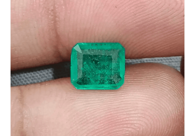1.75ct Zambian Emerald, Natural Earth Mined Gemstone - SMSGEMS 