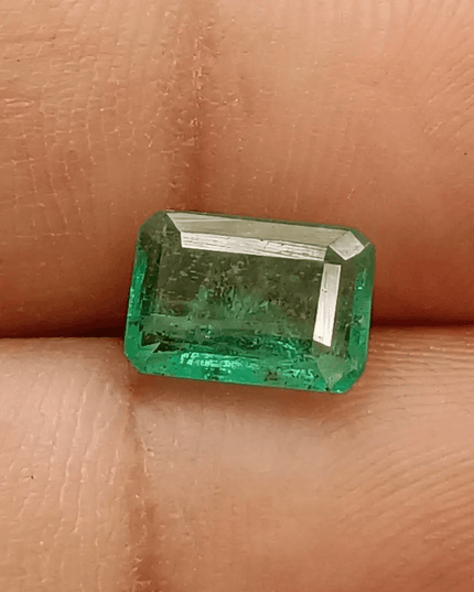 1.80ct Velvet Green Zambian Emerald , 100% Natural Earth Mined Gem. - SMSGEMS 