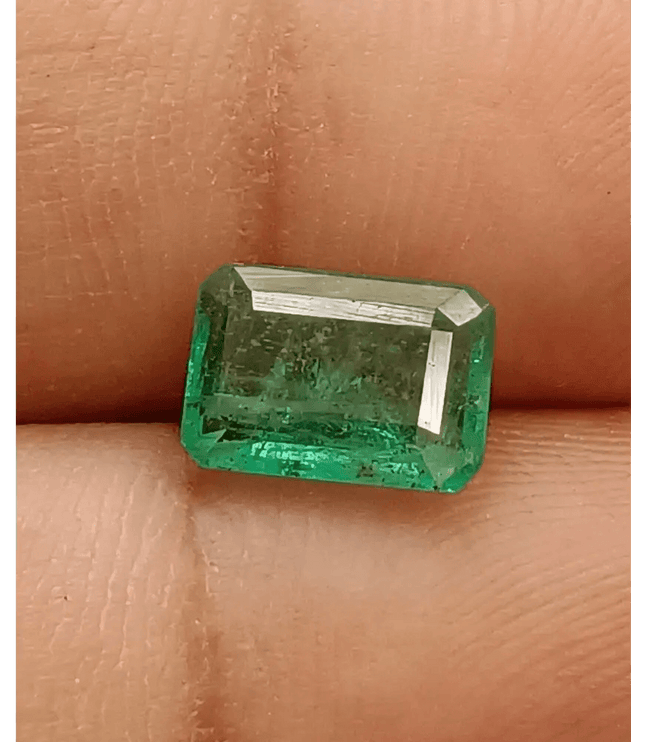 1.80ct Velvet Green Zambian Emerald , 100% Natural Earth Mined Gem. - SMSGEMS 