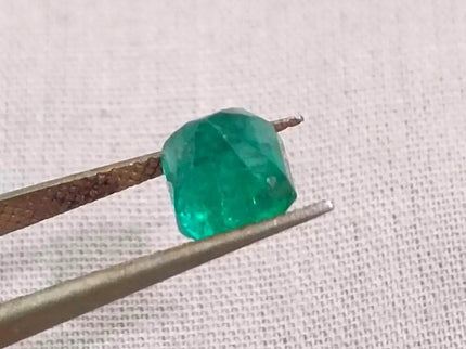 1.80ct Deep Green Zambian Emerald , 100% Natural Earth Mined Gemstone - SMSGEMS 