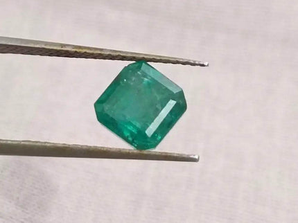 1.80ct Deep Green Zambian Emerald , 100% Natural Earth Mined Gemstone - SMSGEMS 