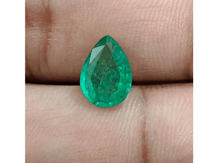 1.81ct Bright Green Zambian Emerald , 100% Natural Earth Mined Gemstone - SMSGEMS 