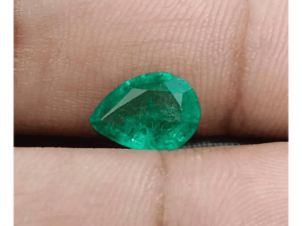 1.81ct Bright Green Zambian Emerald , 100% Natural Earth Mined Gemstone - SMSGEMS 