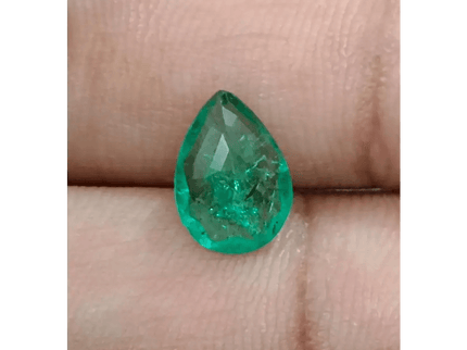 1.81ct Bright Green Zambian Emerald , 100% Natural Earth Mined Gemstone - SMSGEMS 