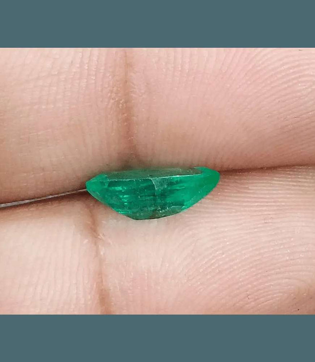 1.81ct Medium Intense Green Emerald, Natural Gemstone - SMSGEMS 