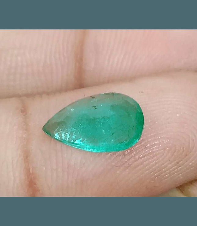 1.81ct Medium Intense Green Emerald, Natural Gemstone - SMSGEMS 