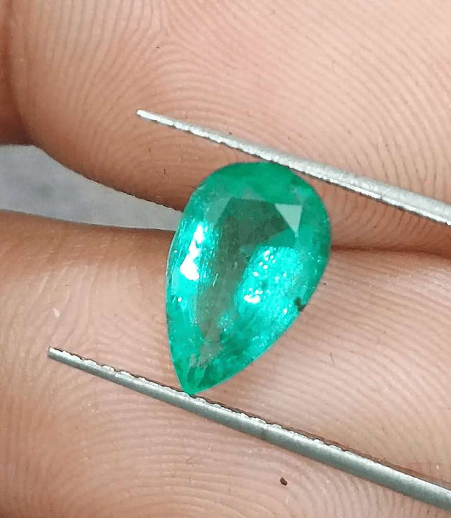 1.81ct Medium Intense Green Emerald, Natural Gemstone - SMSGEMS 