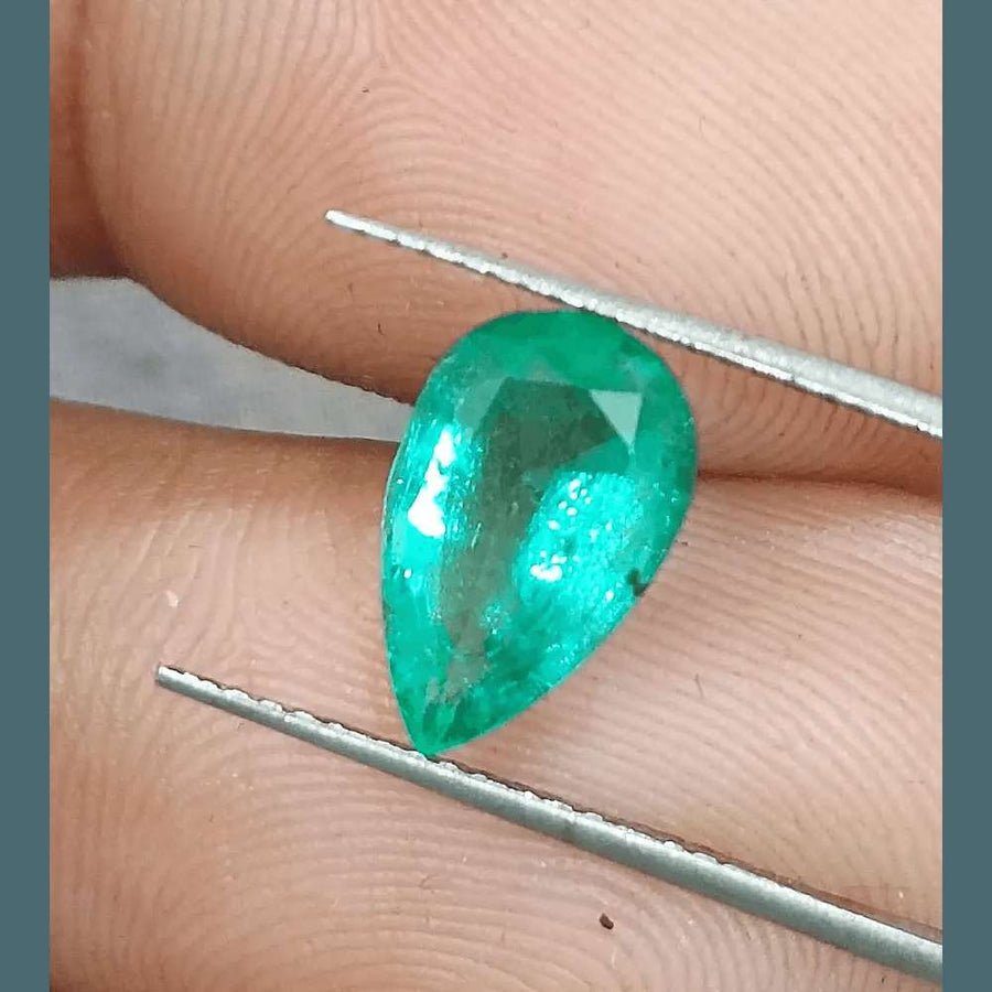 1.81ct Medium Intense Green Emerald, Natural Gemstone - SMSGEMS 