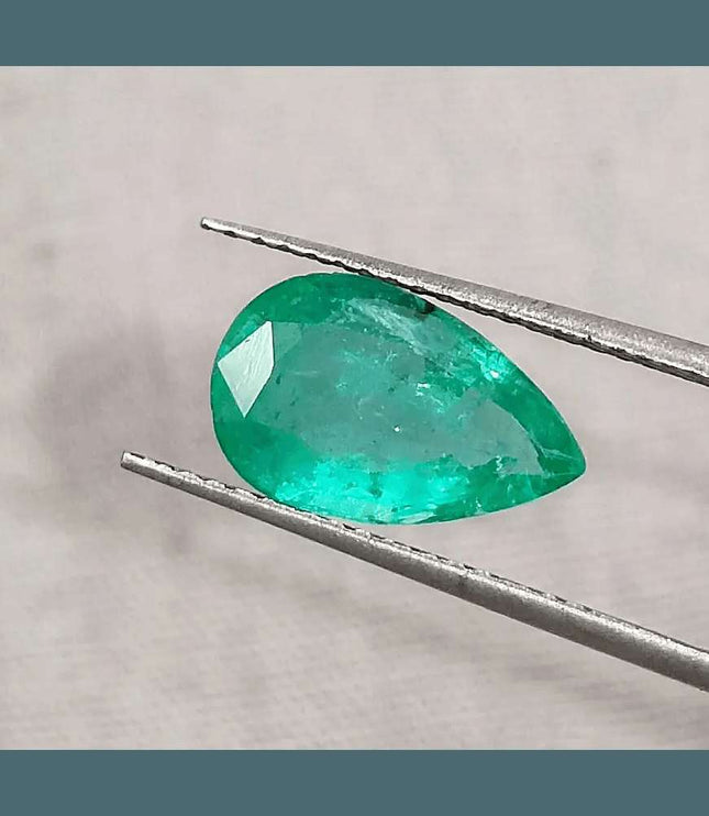 1.81ct Medium Intense Green Emerald, Natural Gemstone - SMSGEMS 