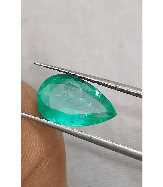 1.81ct Medium Intense Green Emerald, Natural Gemstone - SMSGEMS 