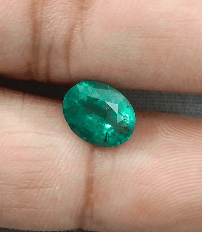 1.84ct Zambian Emerald, Natural Earth Mined Gemstone - SMSGEMS 