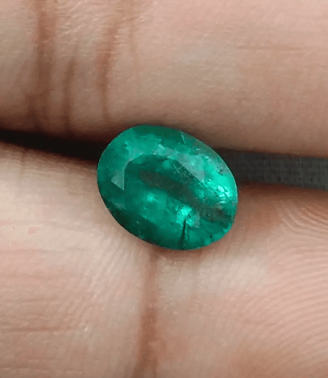 1.84ct Zambian Emerald, Natural Earth Mined Gemstone - SMSGEMS 