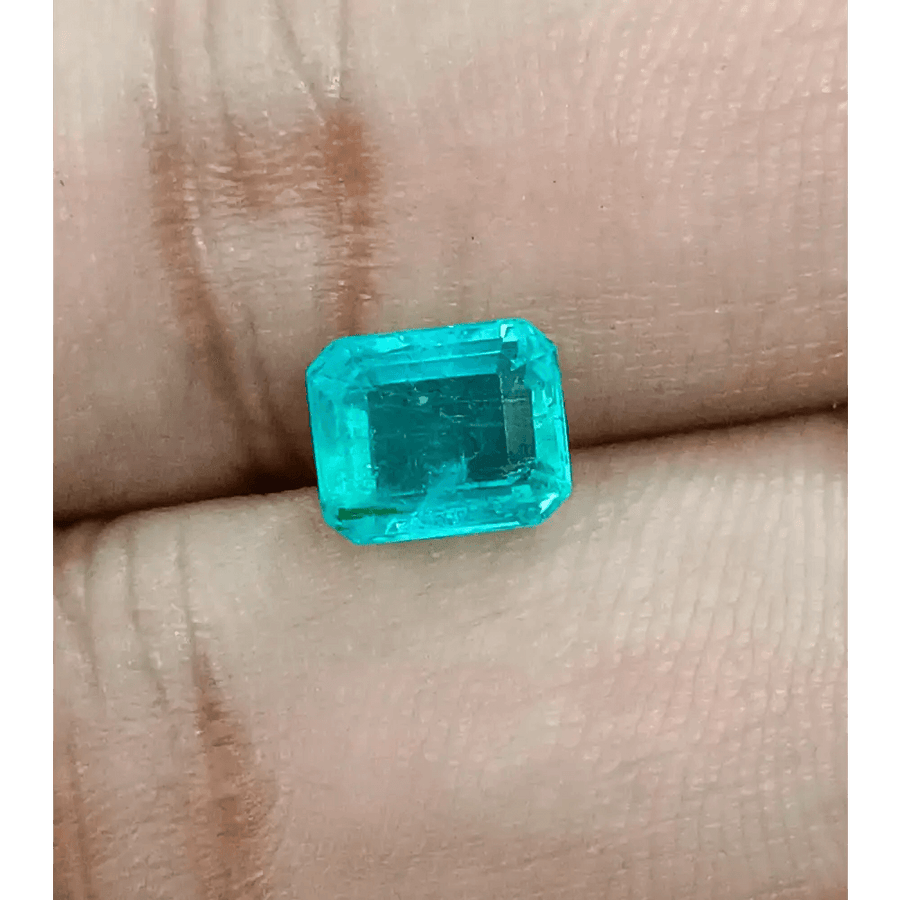 1.93ct Pastel Green Zambian Emerald , 100% Natural Earth Mined Gemstone - SMSGEMS 