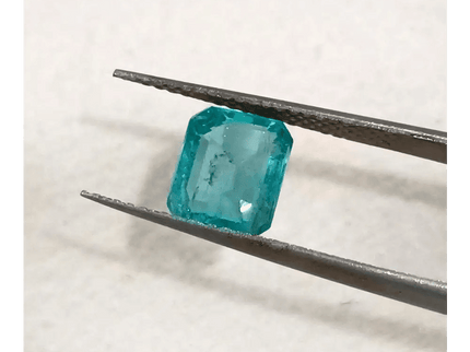 1.93ct Pastel Green Zambian Emerald , 100% Natural Earth Mined Gemstone - SMSGEMS 