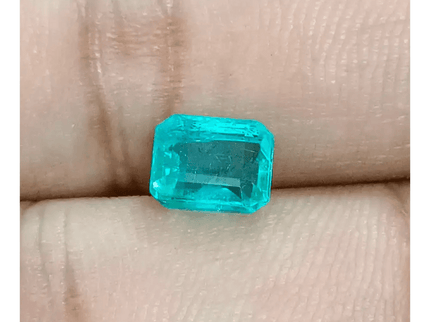 1.93ct Pastel Green Zambian Emerald , 100% Natural Earth Mined Gemstone - SMSGEMS 