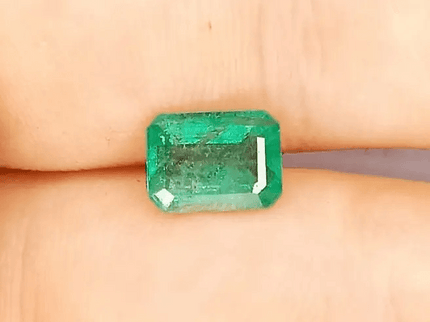 1.95ct Zambian Emerald , 100% Natural Gem - SMSGEMS 